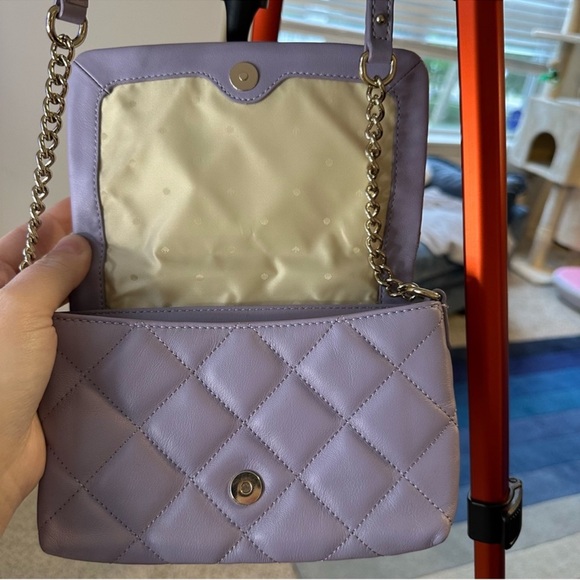 Kate Spade New York Quilted Crossbody Bag in Lilac Cow Leather - Picture 5 of 13